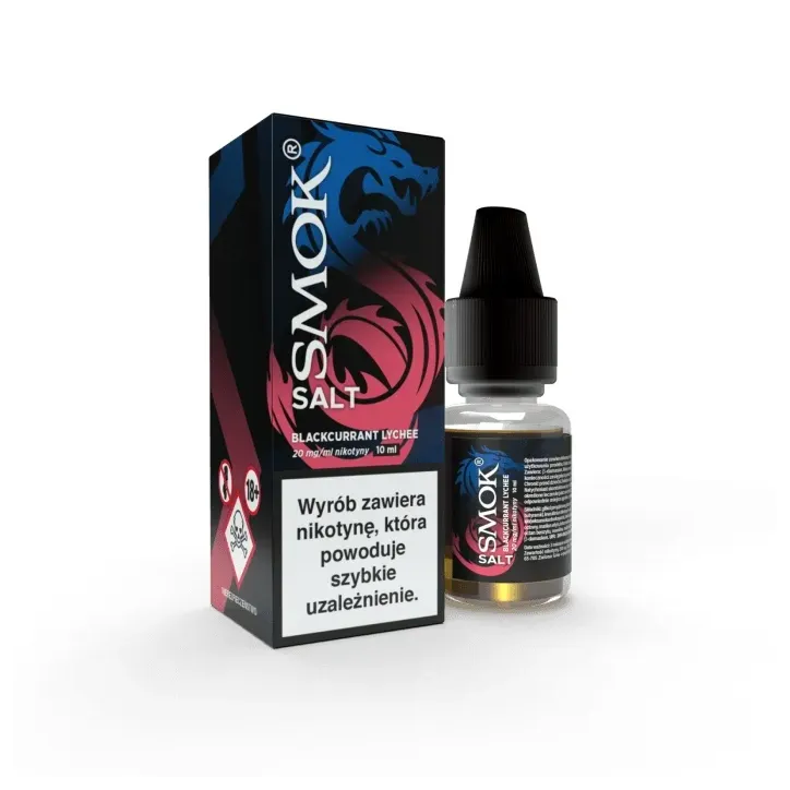 Liquid Smok Salt 10ml o smaku czarnej porzeczki i liczi 20mg