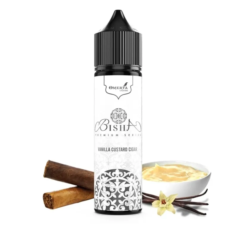 Longfill OMERTA 10/60ML - BISHA VANILLA CUSTARD CIGAR -  -  - 39