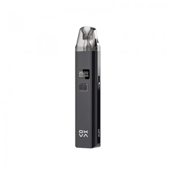 POD Oxva Xlim V2 w kolorze Shiny Black - elegancki podsystem do vapingu