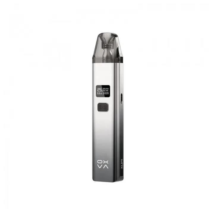 POD Oxva Xlim V2 w kolorze Shiny Silver Black