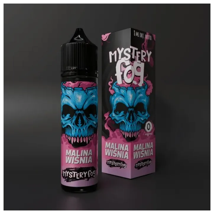 Longfill Mystery Fog o smaku Maliny i Wiśni - 6ml liquidu w 60ml butelce