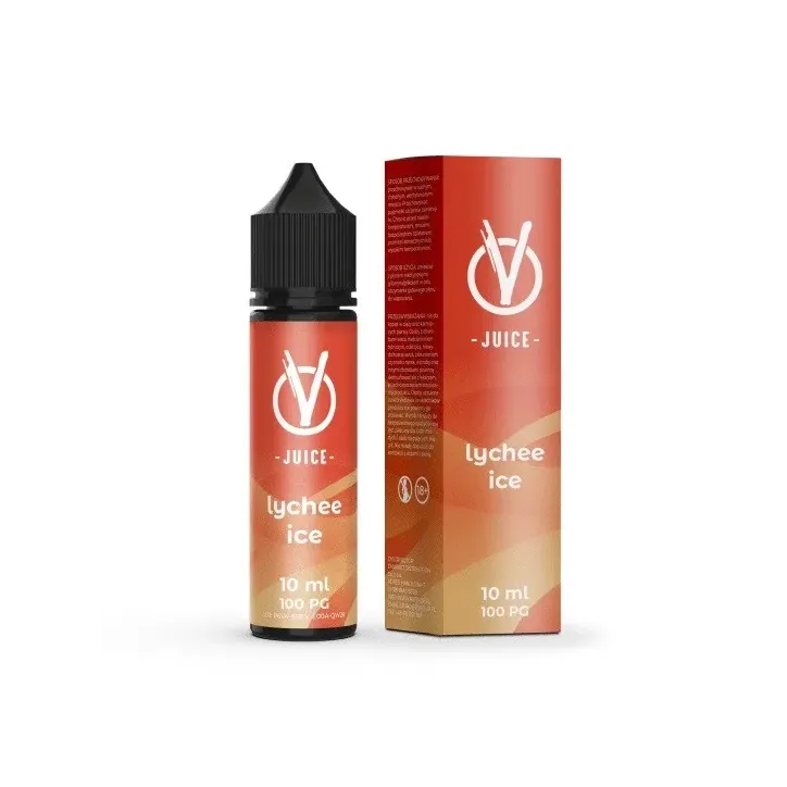 Longfill VBar VJuice o smaku Lychee Ice, 10ml liquidu w 60ml butelce