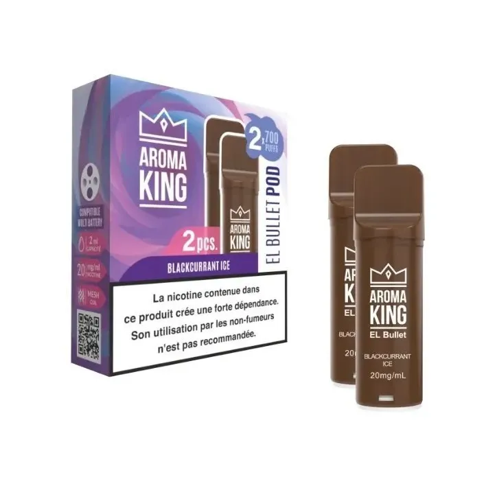 Wkład Aroma King EL Bullet o smaku Blackcurrant Ice - 2 sztuki