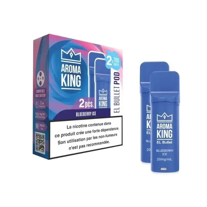 Wkład Aroma King EL Bullet o smaku Blueberry Ice - 2 sztuki