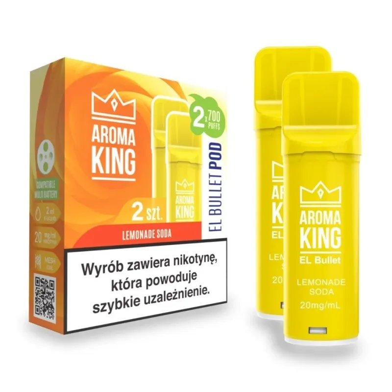 Wkład Aroma King EL Bullet - 2x Lemonade Soda - Wkład Aroma King EL Bullet - 2x Lemonade Soda -  - 33