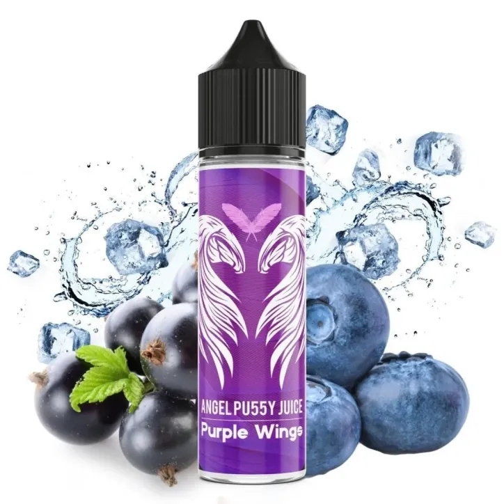 Longfill Angel Pussy Juice o smaku Purple Wings, 60ml butelka