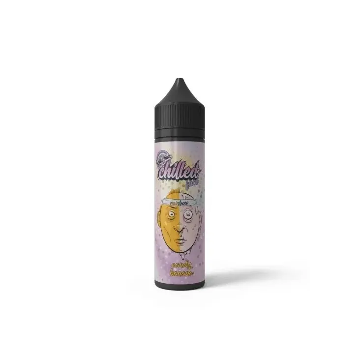 Longfill Chilled Face Rainbow 10ml liquidu w 60ml butelce o smaku Candy Banana