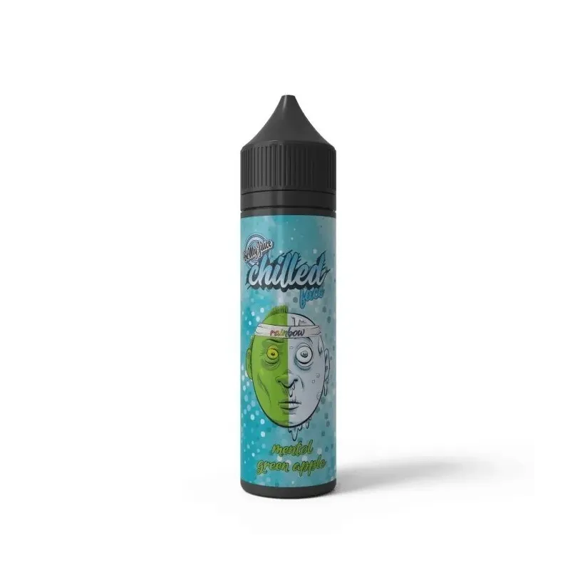 Longfill Chilled Face Rainbow 10/60ml - Menthol Green Apple-26