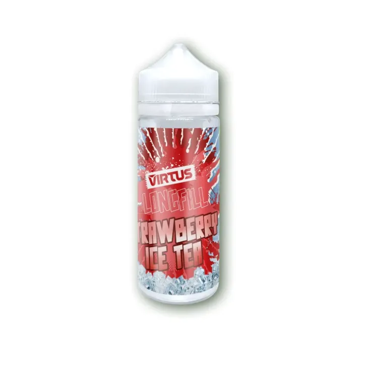 Longfill Virtus - liquid o smaku Strawberry Ice Tea, 6ml w 120ml butelce