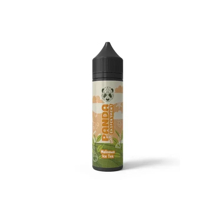 Longfill Panda Eksperyment o smaku Malinowej Ice Tea - 10ml liquidu w 60ml butelce