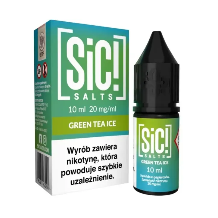 Liquid Sic Salts 10ml o smaku Green Tea Ice, 20mg nikotyny