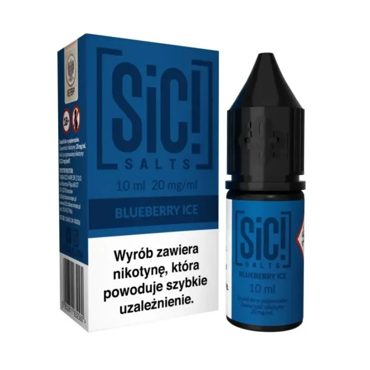 Liquid Sic Salts 10ml o smaku Blueberry Ice, 20mg nikotyny