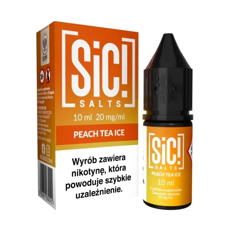 Liquid Sic Salts 10ml 20mg - Peach Tea Ice-23