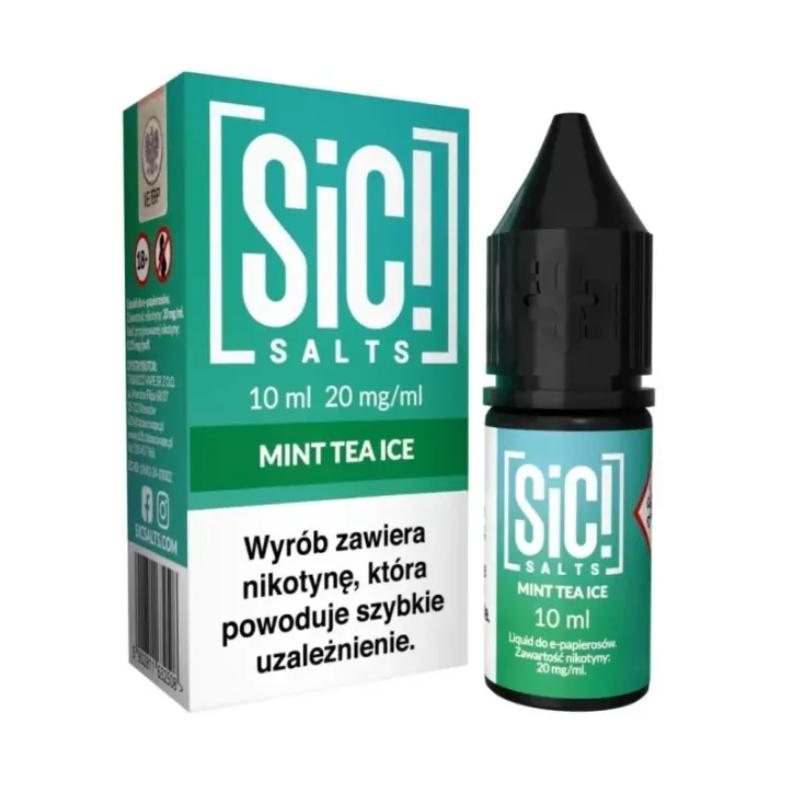 Liquid Sic Salts 10ml o smaku Miętowej Herbaty z Lodem 20mg