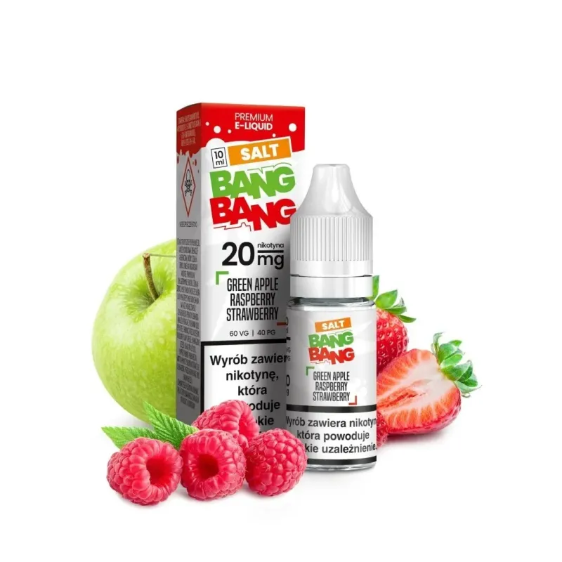 Liquid Bang Bang Salt 20mg 10ml - Green Apple Raspberry Strawberry-19