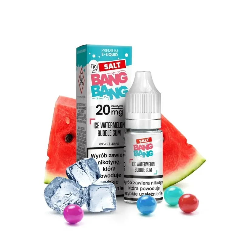 Liquid Bang Bang Salt 20mg 10ml - Ice Watermelon Bubblegum-19