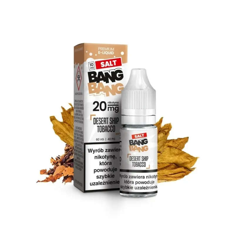 Liquid Bang Bang Salt 20mg 10ml - Desert Ship Tobacco-19