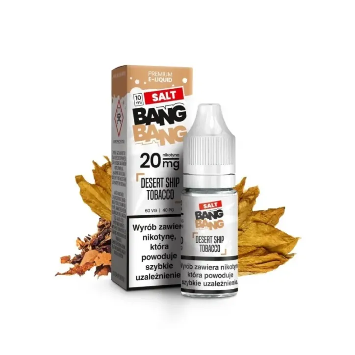 Liquid Bang Bang Salt 20mg o pojemności 10ml o smaku Desert Ship Tobacco