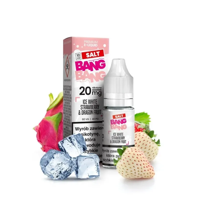 Liquid Bang Bang Salt 20mg 10ml - Ice White Strawberry & Dragonfruit-19