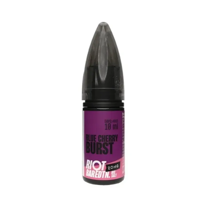 Liquid RIOT Salt 10 ml o smaku Blue Cherry Burst 20 mg