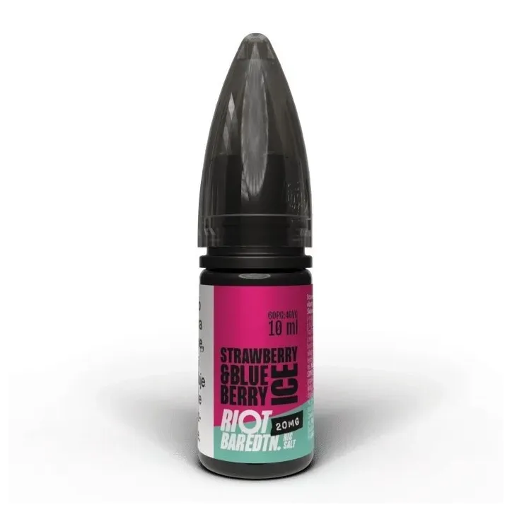 Liquid RIOT Salt 10 ml o smaku truskawki i borówki, 20 mg