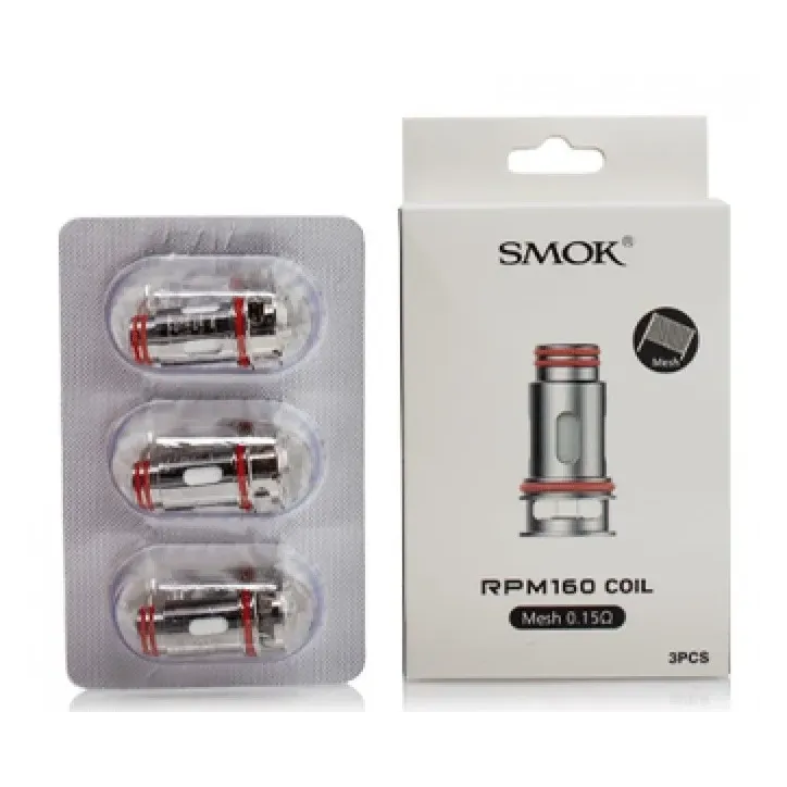 Grzałka Smok RPM160 Mesh o oporności 0.15ohm - 3 sztuki w opakowaniu