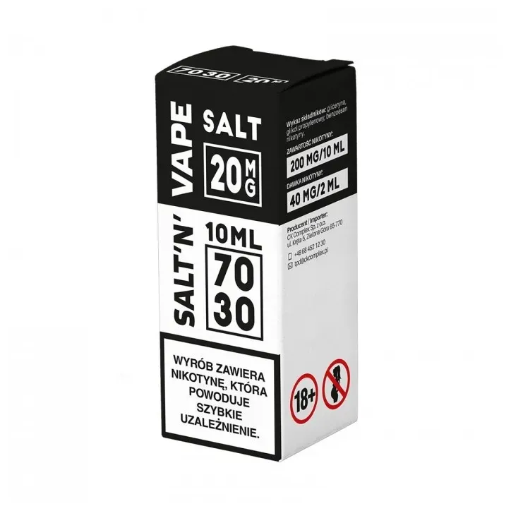 Baza NIC'N'VAPE Salt 10ml o proporcji 70/30 i mocy 20mg