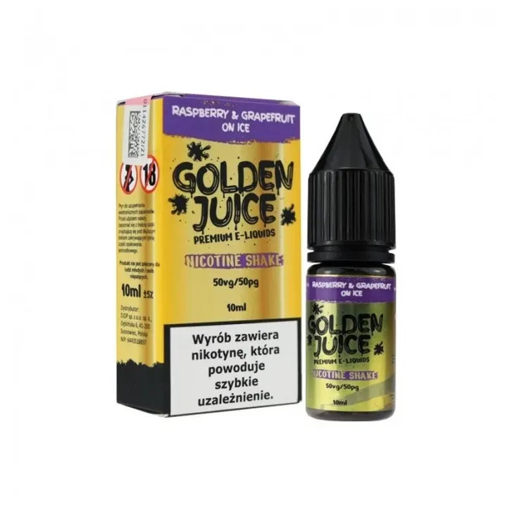 Liquid Golden Juice 10ml o smaku maliny i grejpfruta