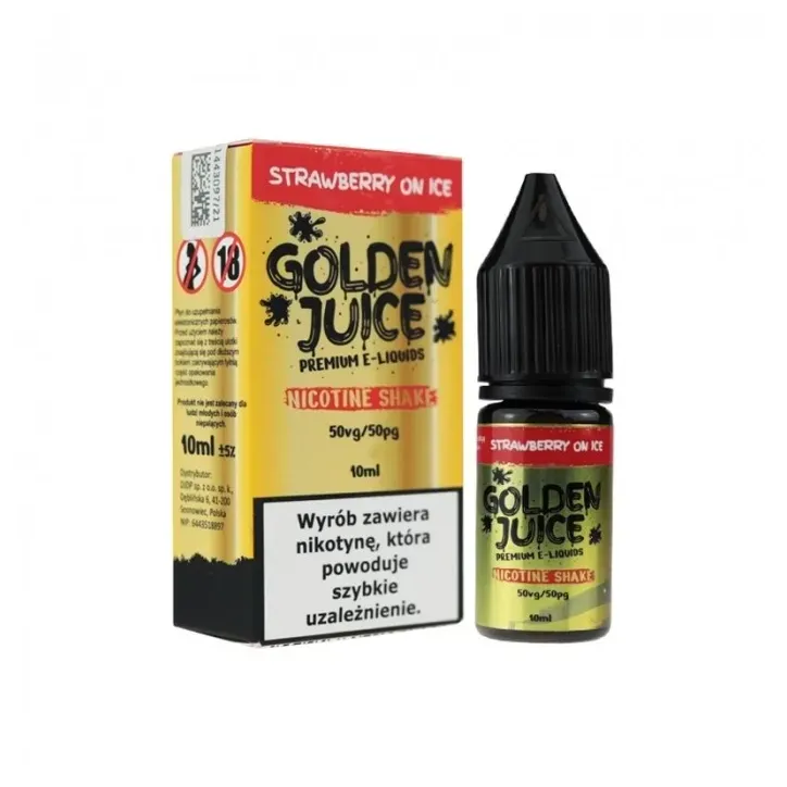 Liquid Golden Juice 10ml o smaku truskawkowym z lodem